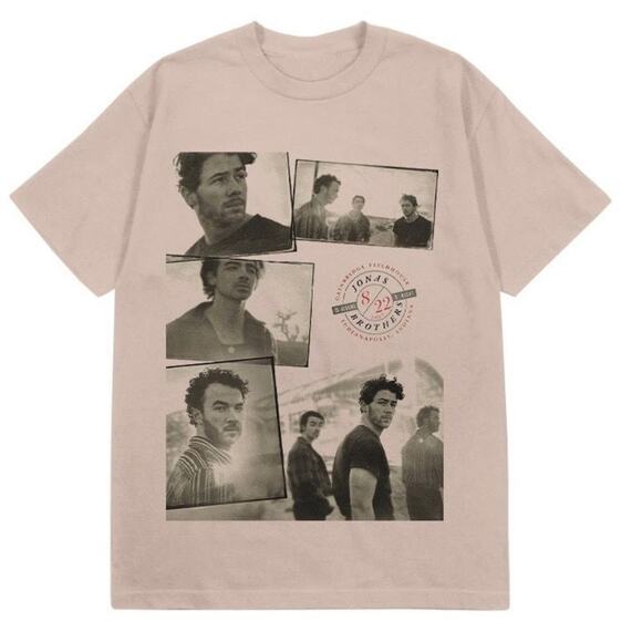 Jonas Brothers The Indy T-shirt Size Large, New without Tag - Picture 1 of 5